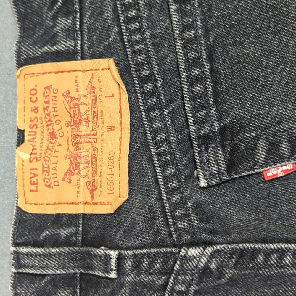 Levi's Vintage Jeans Women's 14 M Black 16561-0260 High Rise Made In USA